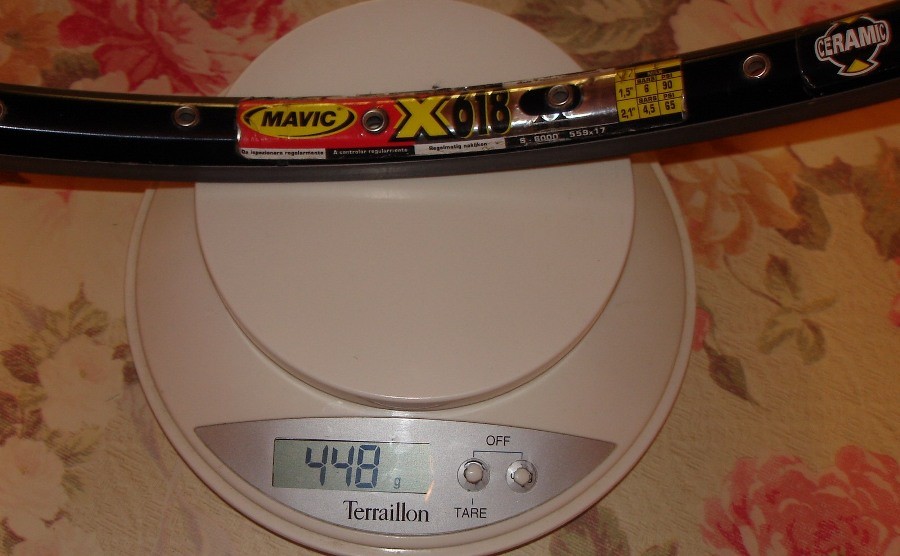 Mavic X 618 2002 : 448gr