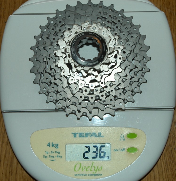 Shimano XTR cs-m960 2006 : 236gr