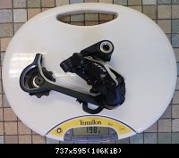 Shimano XTR M990 2007 : 198gr