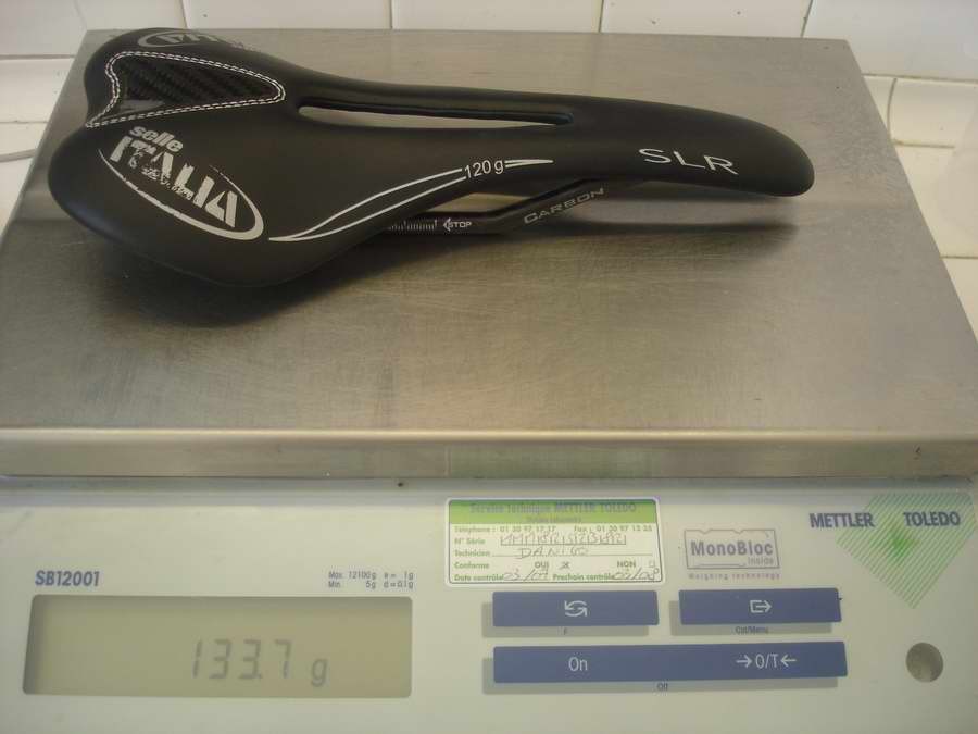Selle Italia SLR kit carbonio Flow 2007 : 133gr