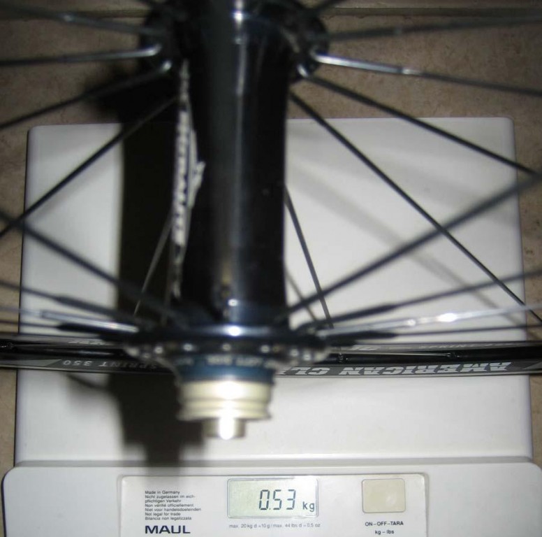 American Classic 350 / Extralite Ultrahub 2006 : 530gr