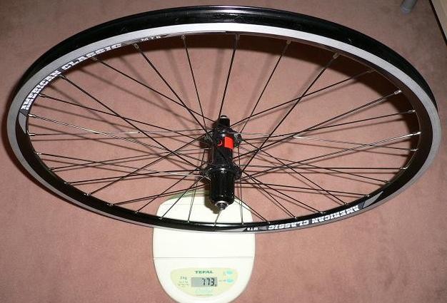 American Classic MTB 350 / DT240S Custom 2005 : 773gr