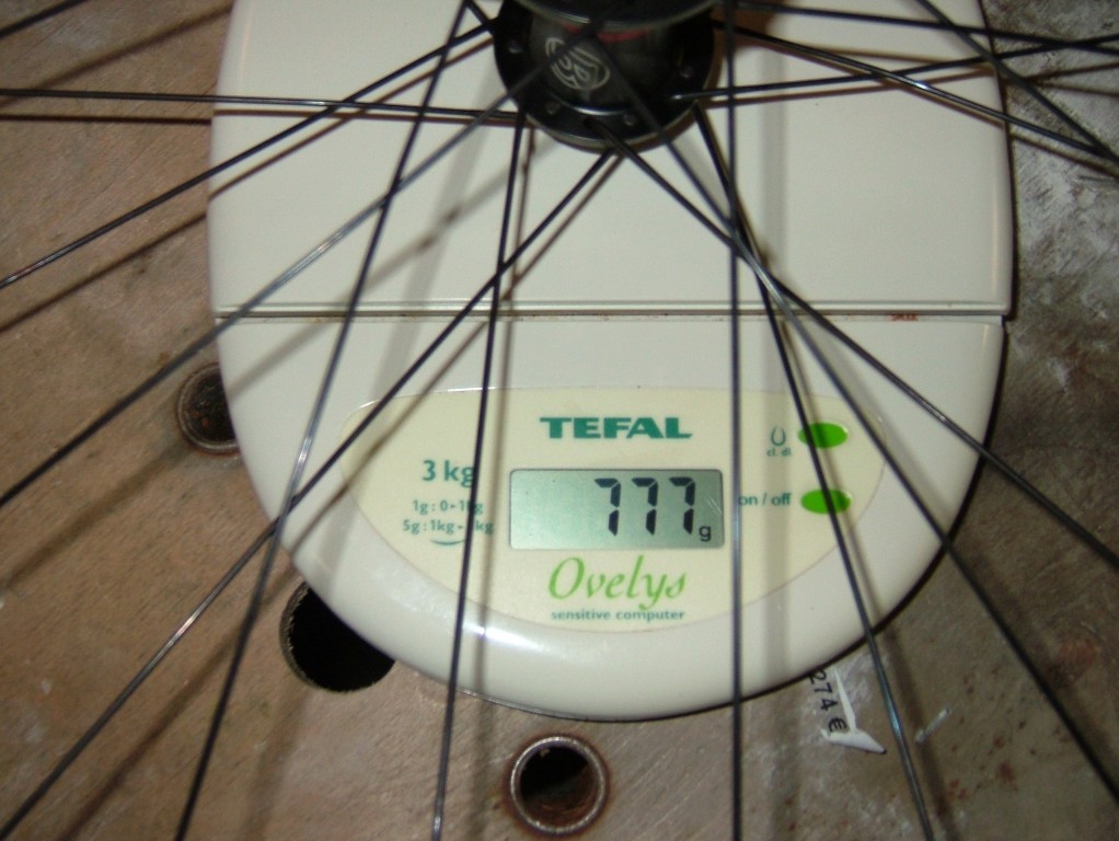 Bontrager Race X Lite Disc 2007 : 777gr