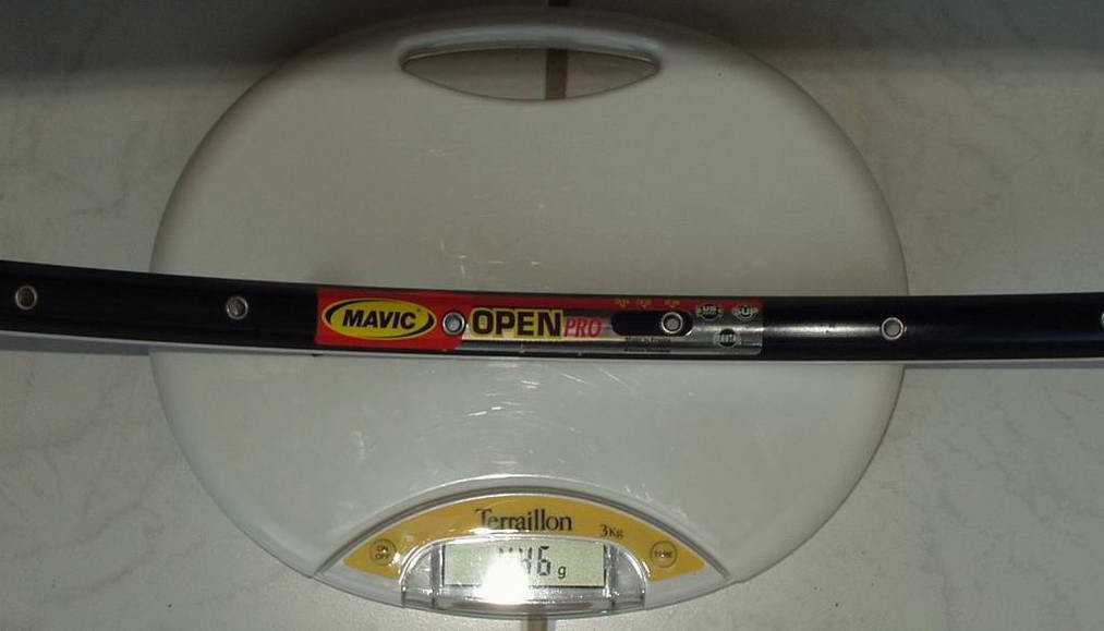 Mavic Open Pro 2002 : 446gr