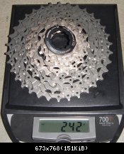 Shimano XTR M970 2007 : 242gr