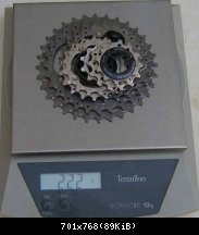 Shimano XTR M990 2007 : 222gr